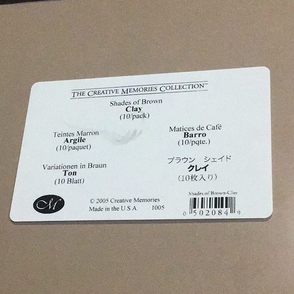 Creative Memories Photo Mounting Paper, Clay - Picture 2 of 2